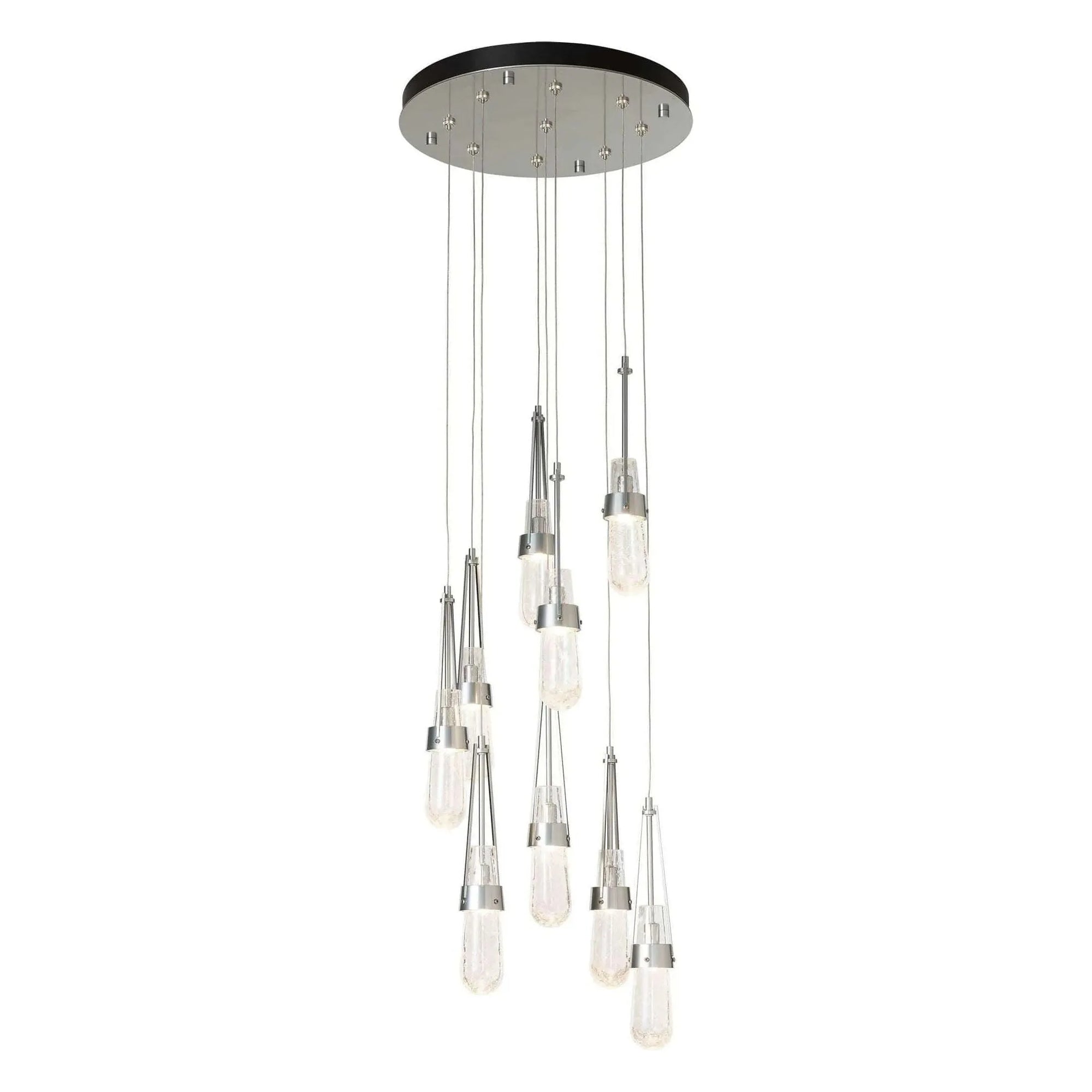 Hubbardton Forge - Link 9-Light Blown Glass Round Pendant - 131100-SKT-STND-85-YJ0434 | Montreal Lighting & Hardware