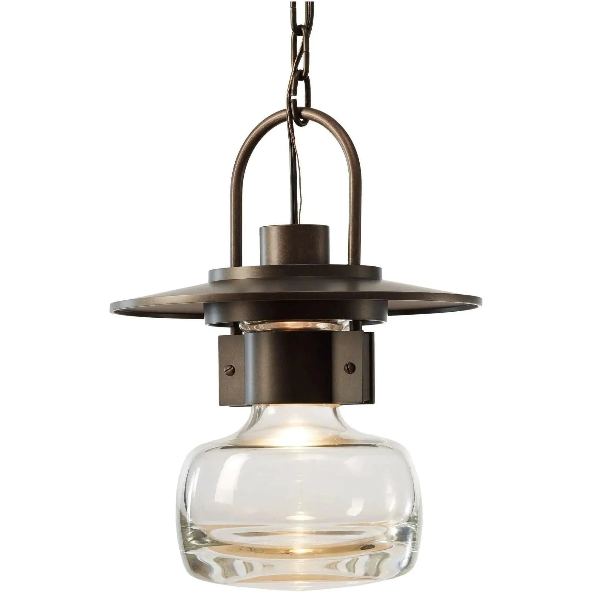 Hubbardton Forge - Mason 11-Inch One Light Outdoor Ceiling Fixture - 363005-SKT-77-ZM0447 | Montreal Lighting & Hardware