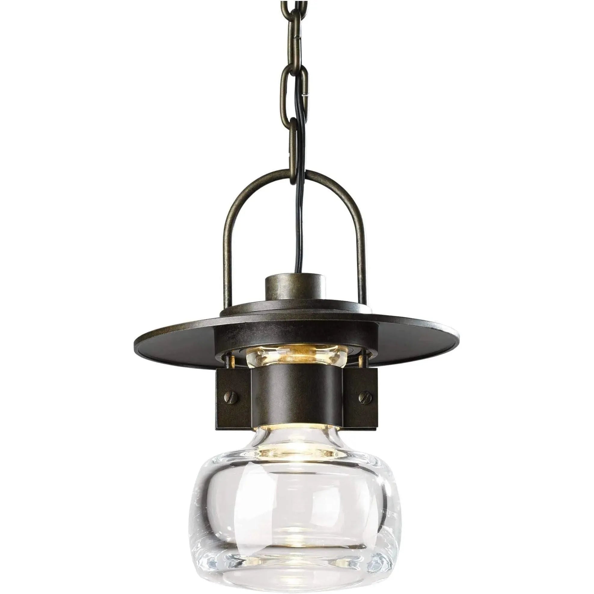 Hubbardton Forge - Mason 8-Inch One Light Outdoor Ceiling Fixture - 363003-SKT-75-ZM0448 | Montreal Lighting & Hardware