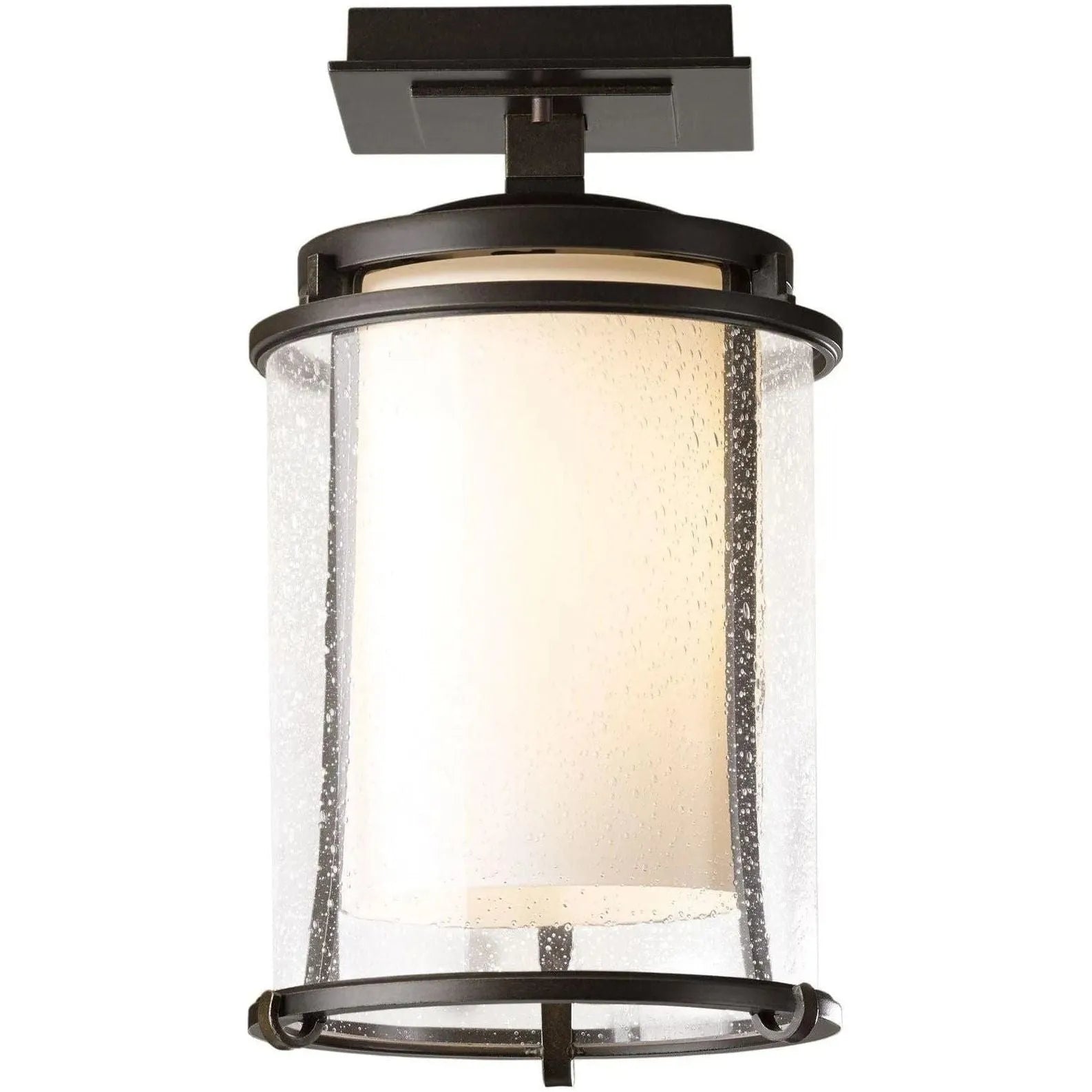 Hubbardton Forge - Meridian 12-Inch Outdoor Semi-Flush Mount - 365605-SKT-75-ZS0297 | Montreal Lighting & Hardware