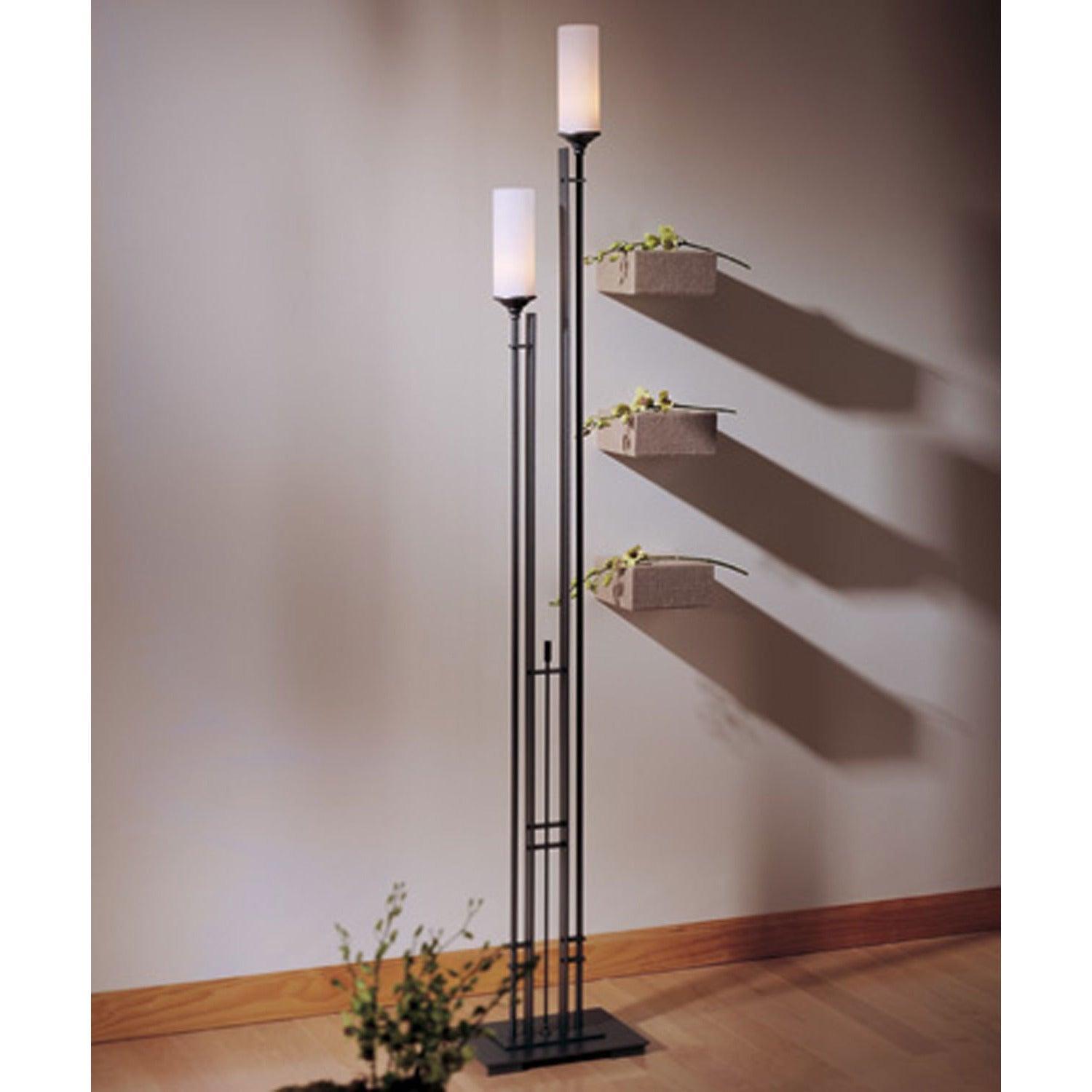 Hubbardton Forge - Metra 74-Inch Two Light Floor Lamp - 248416-SKT-20-GG0073 | Montreal Lighting & Hardware