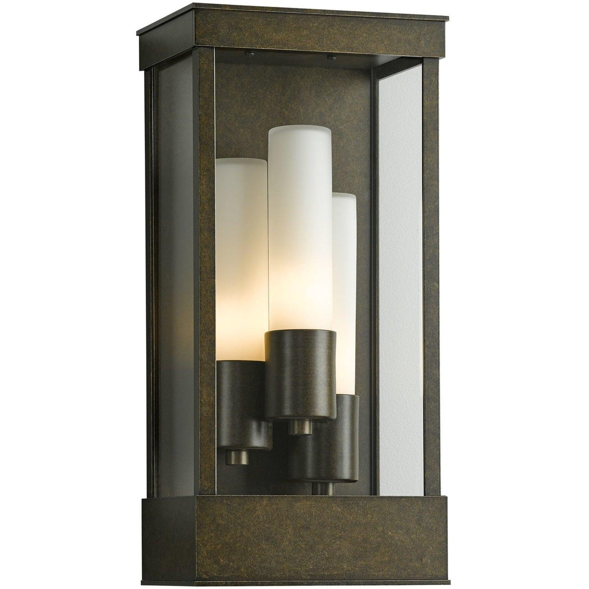 Hubbardton Forge - Portico 17-Inch Three Light Outdoor Wall Sconce - 304325-SKT-75-GG0392 | Montreal Lighting & Hardware