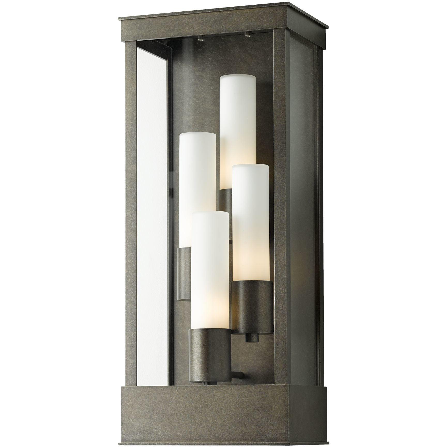 Hubbardton Forge - Portico 23-Inch Four Light Outdoor Wall Sconce - 304330-SKT-77-GG0392 | Montreal Lighting & Hardware