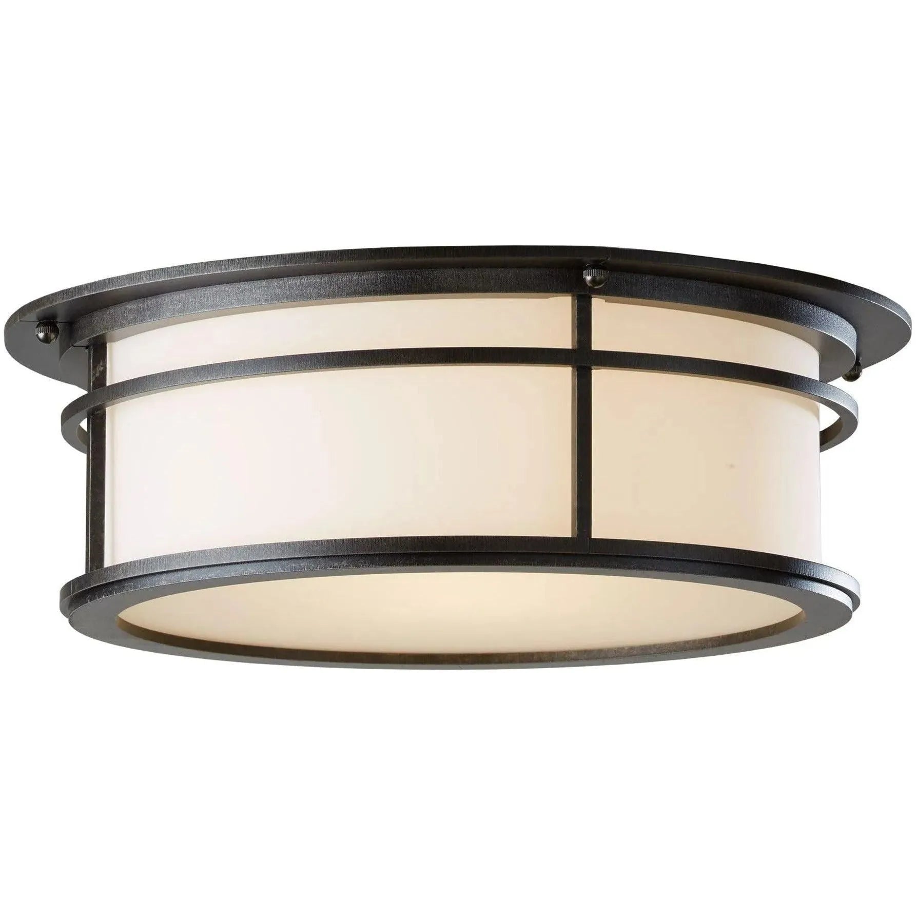 Hubbardton Forge - Province 4-Inch Two Light Outdoor Flush Mount - 365650-SKT-77-GG0218 | Montreal Lighting & Hardware