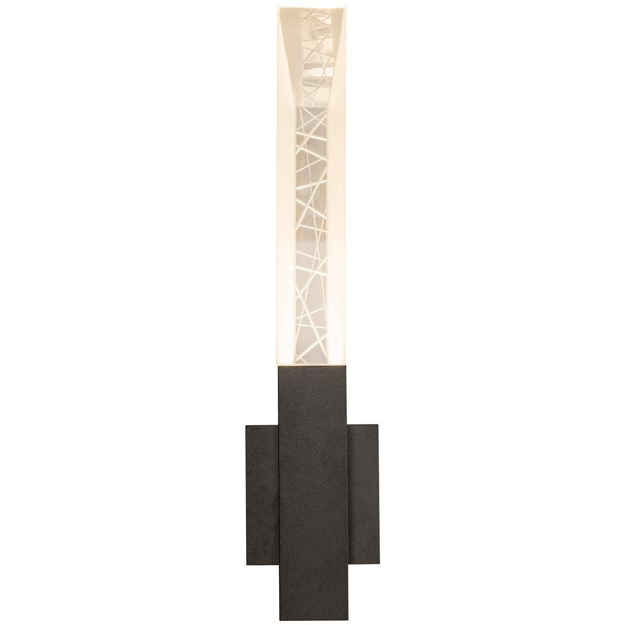 Hubbardton Forge - Refraction 22-Inch Two Light Outdoor Wall Sconce - 302620-SKT-10-ZM0618 | Montreal Lighting & Hardware
