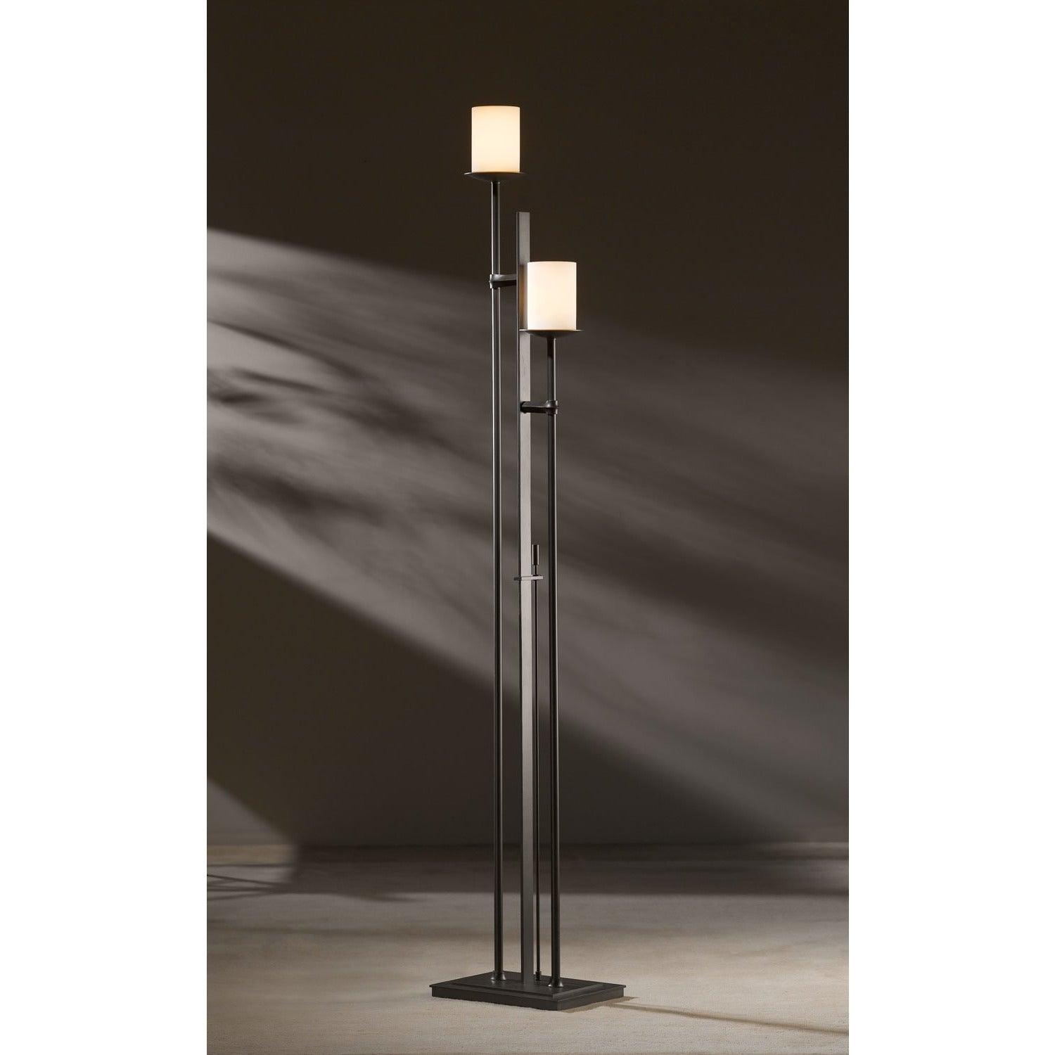 Hubbardton Forge - Rook 65-Inch Two Light Floor Lamp - 234903-SKT-07-GG0188 | Montreal Lighting & Hardware