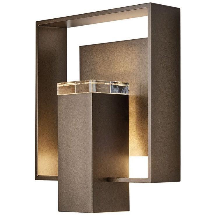 Hubbardton Forge - Shadow Box 11-Inch One Light Outdoor Wall Sconce - 302603-SKT-75-75-ZM0546 | Montreal Lighting & Hardware