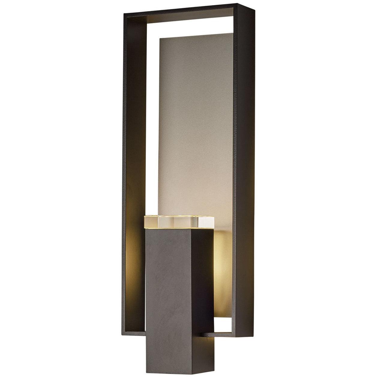 Hubbardton Forge - Shadow Box 21-Inch Two Light Outdoor Wall Sconce - 302605-SKT-10-78-ZM0546 | Montreal Lighting & Hardware