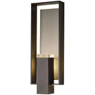 Hubbardton Forge - Shadow Box 21-Inch Two Light Outdoor Wall Sconce - 302605-SKT-10-78-ZM0546 | Montreal Lighting & Hardware