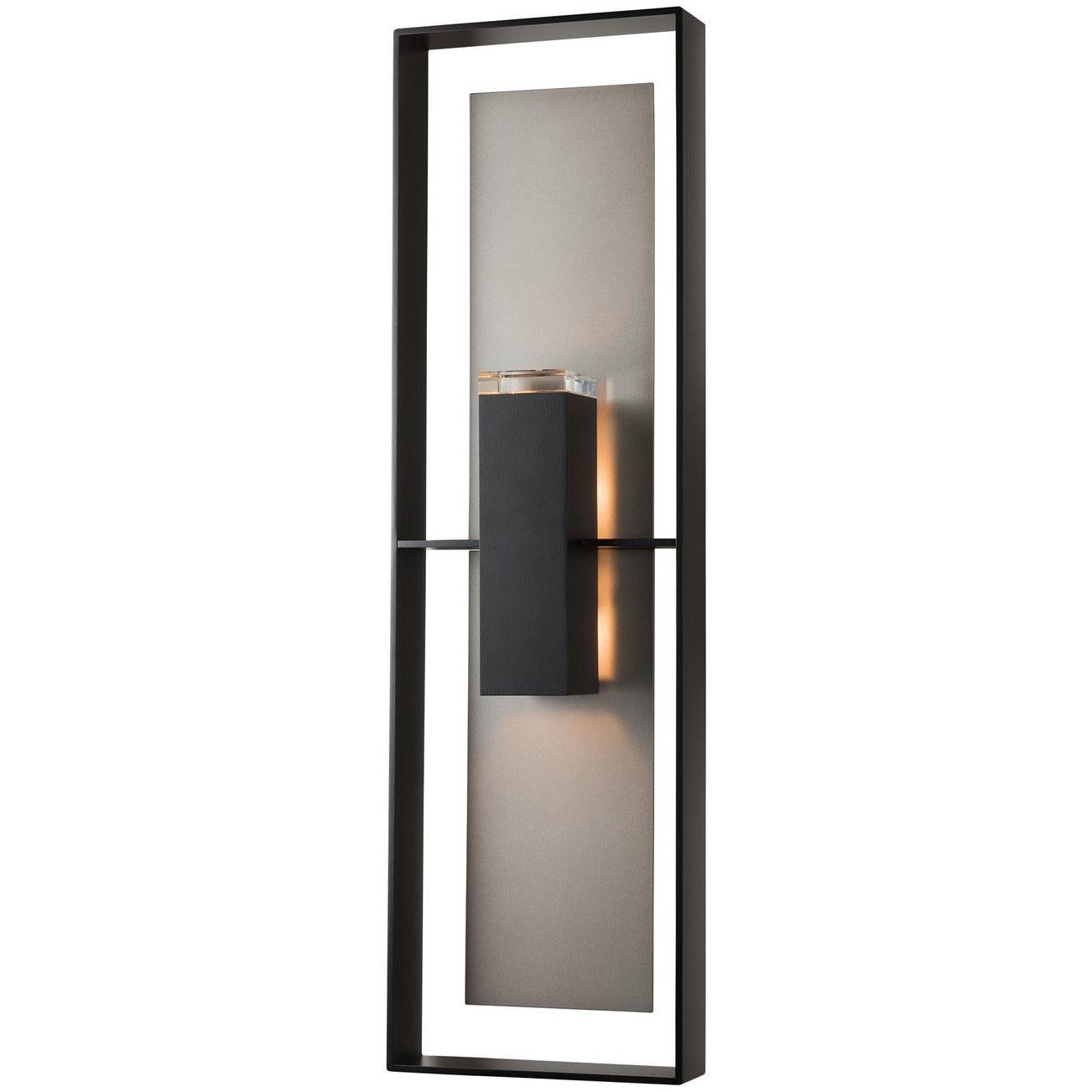 Hubbardton Forge - Shadow Box 34-Inch Two Light Outdoor Wall Sconce - 302607-SKT-10-78-ZM0546 | Montreal Lighting & Hardware