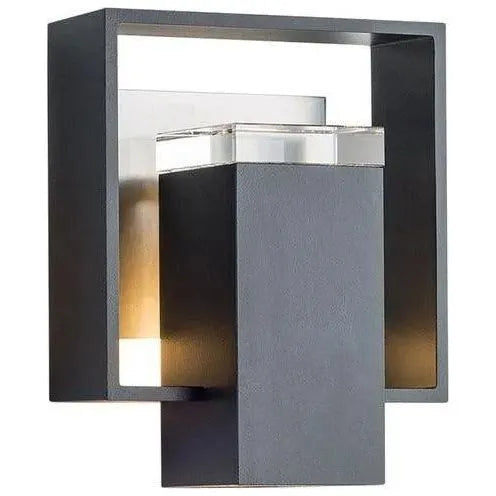 Hubbardton Forge - Shadow Box 8-Inch One Light Outdoor Wall Sconce - 302601-SKT-10-78-ZM0546 | Montreal Lighting & Hardware