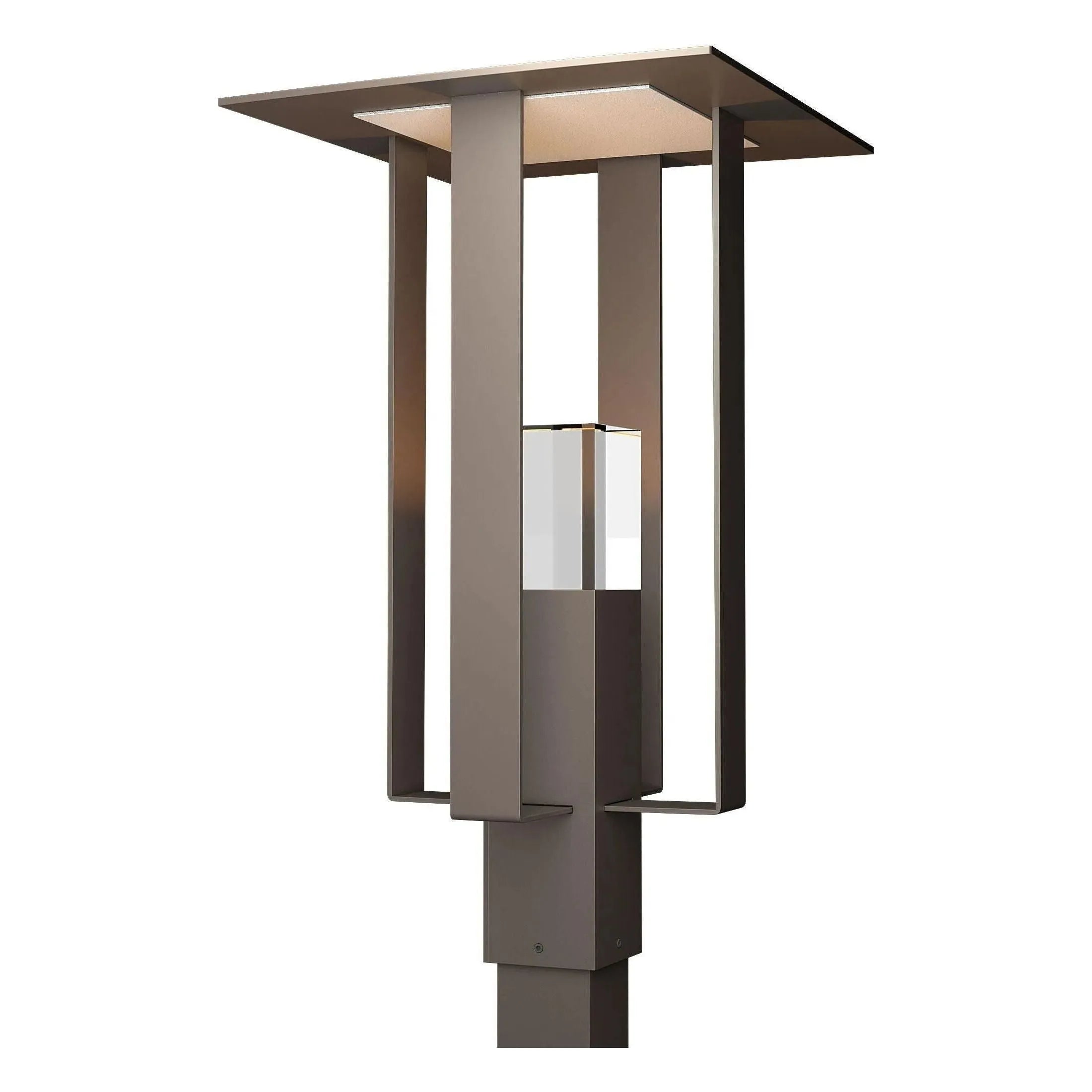 Hubbardton Forge - Shadow Box Outdoor Post Light - 344830-SKT-77-72-ZM0687 | Montreal Lighting & Hardware