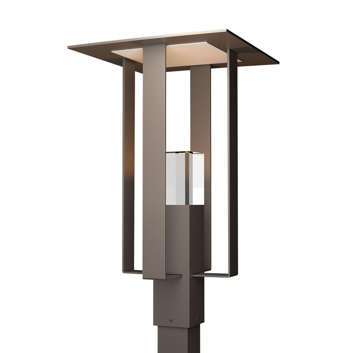 Hubbardton Forge - Shadow Box Outdoor Post Light - 344830-SKT-77-72-ZM0687 | Montreal Lighting & Hardware