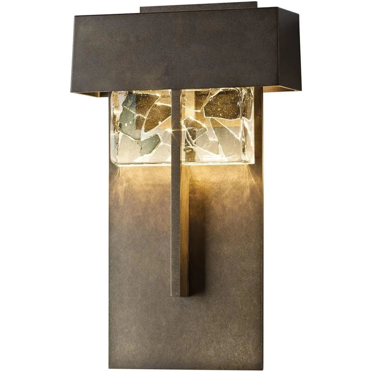 Hubbardton Forge - Shard 14-Inch LED Outdoor Wall Sconce - 302517-LED-77-YP0501 | Montreal Lighting & Hardware
