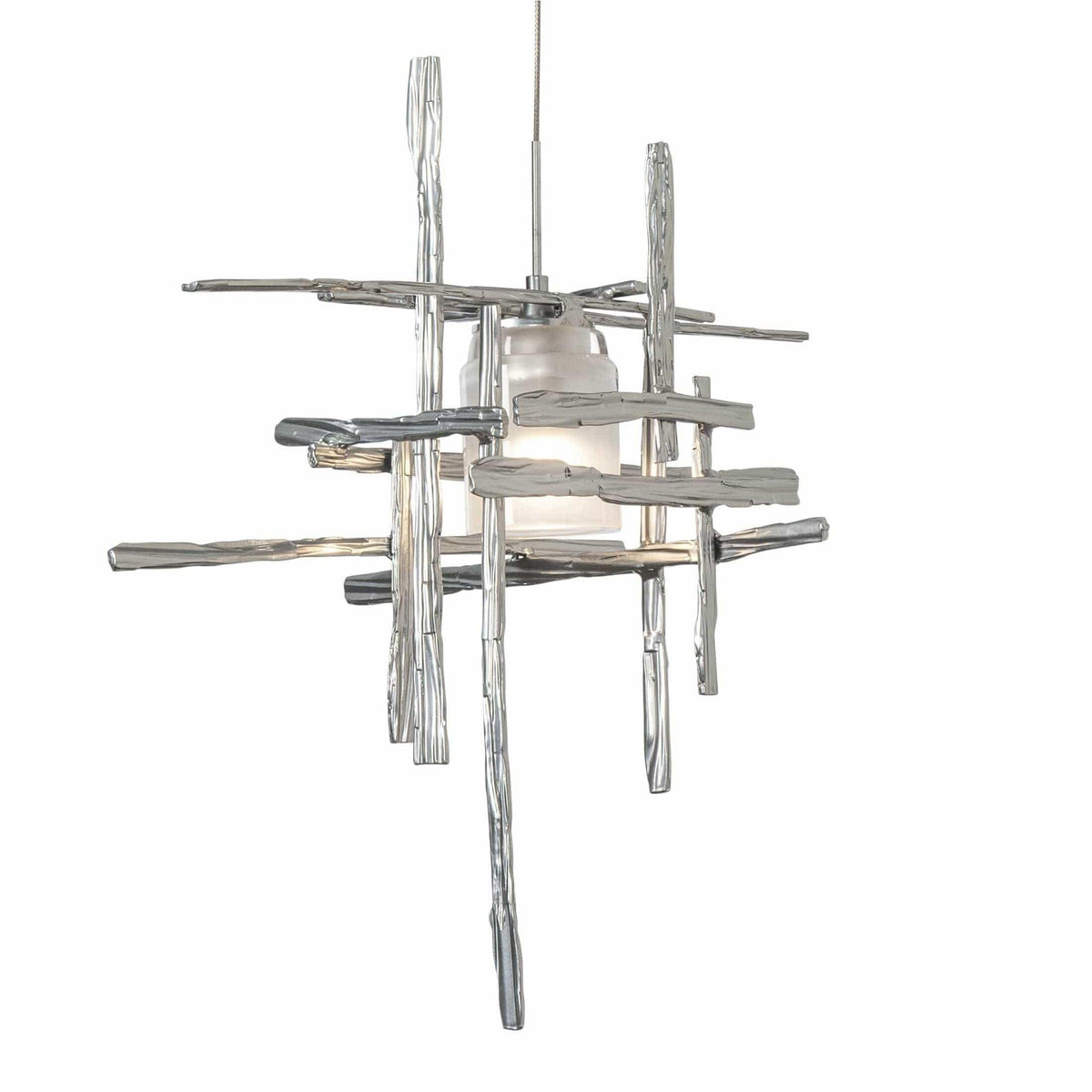 Hubbardton Forge - Tura Frosted Glass Low Voltage Mini Pendant - 161185-SKT-STND-85-YC0305 | Montreal Lighting & Hardware