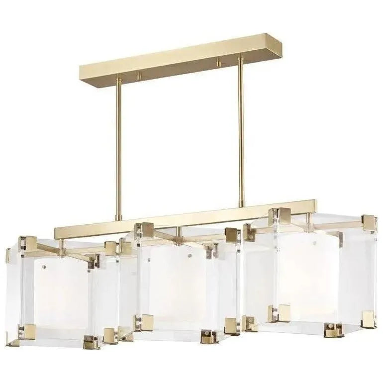 Hudson Valley Lighting - Achilles Linear Pendant - 4154-AGB | Montreal Lighting & Hardware