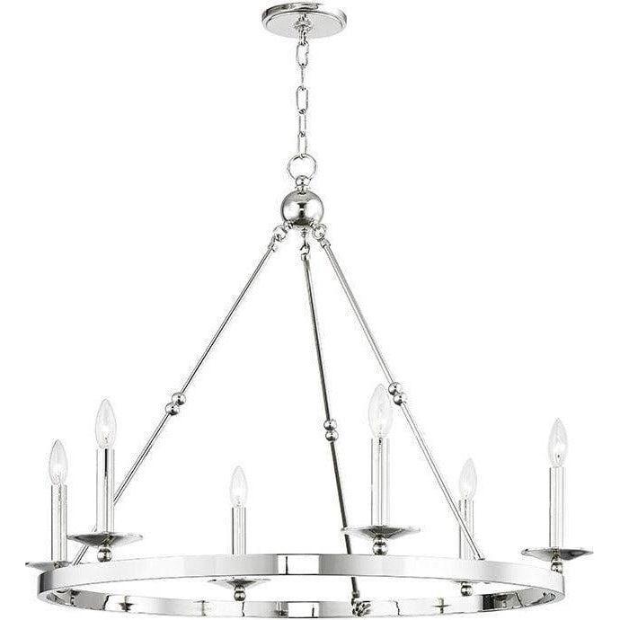 Hudson Valley Lighting - Allendale Chandelier - 3206-PN | Montreal Lighting & Hardware