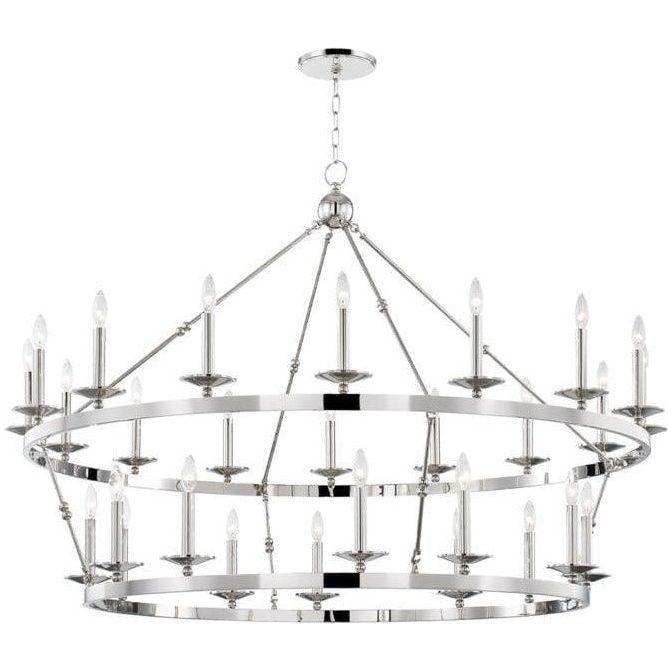 Hudson Valley Lighting - Allendale Chandelier - 3228-PN | Montreal Lighting & Hardware