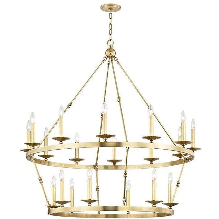 Hudson Valley Lighting - Allendale Two-Tier Chandelier - 3247-AGB | Montreal Lighting & Hardware