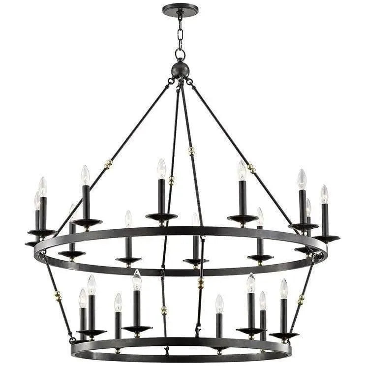 Hudson Valley Lighting - Allendale Two-Tier Chandelier - 3247-AOB | Montreal Lighting & Hardware