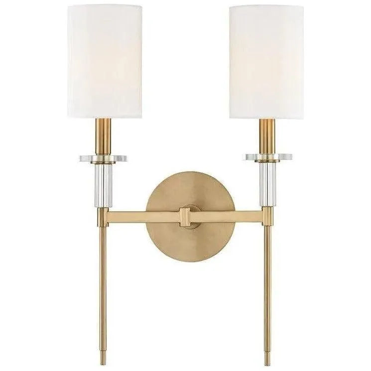 Hudson Valley Lighting - Amherst Wall Sconce - 8512-AGB | Montreal Lighting & Hardware
