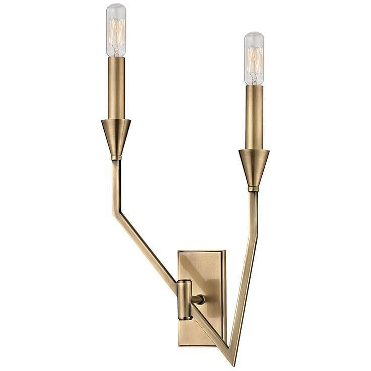 Hudson Valley Lighting - Archie Left Wall Sconce - 8502L-AGB | Montreal Lighting & Hardware