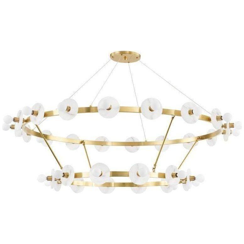 Hudson Valley Lighting - Austen Two-Tier Chandelier - 4262-AGB | Montreal Lighting & Hardware