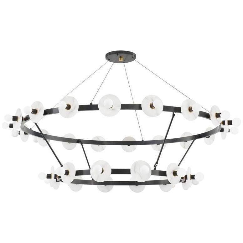 Hudson Valley Lighting - Austen Two-Tier Chandelier - 4262-AOB | Montreal Lighting & Hardware