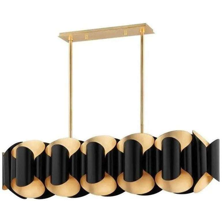 Hudson Valley Lighting - Banks Linear Pendant - 8546-GL/BK | Montreal Lighting & Hardware