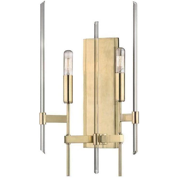Hudson Valley Lighting - Bari Wall Sconce - 9902-AGB | Montreal Lighting & Hardware