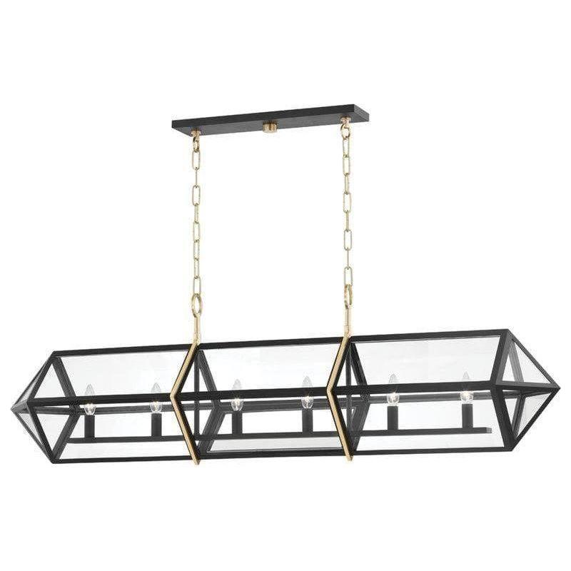 Hudson Valley Lighting - Bedford Hills Linear Pendant - 9055-AGB/BK | Montreal Lighting & Hardware