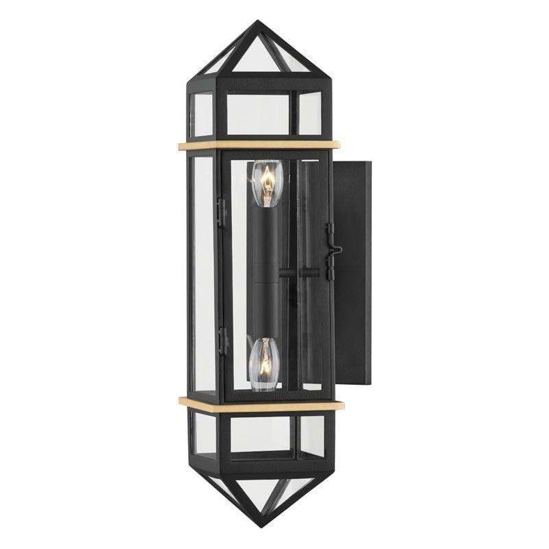 Hudson Valley Lighting - Bedford Hills Wall Sconce - 9002-AGB/BK | Montreal Lighting & Hardware