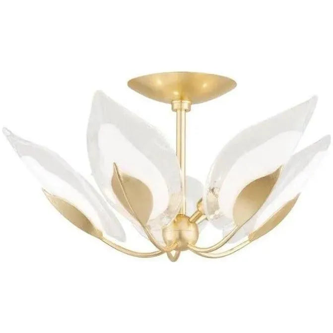 Hudson Valley Lighting - Blossom Semi Flush Mount - 4805-GL | Montreal Lighting & Hardware