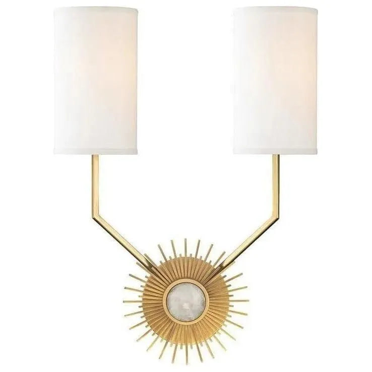 Hudson Valley Lighting - Borland Wall Sconce - 5512-AGB | Montreal Lighting & Hardware