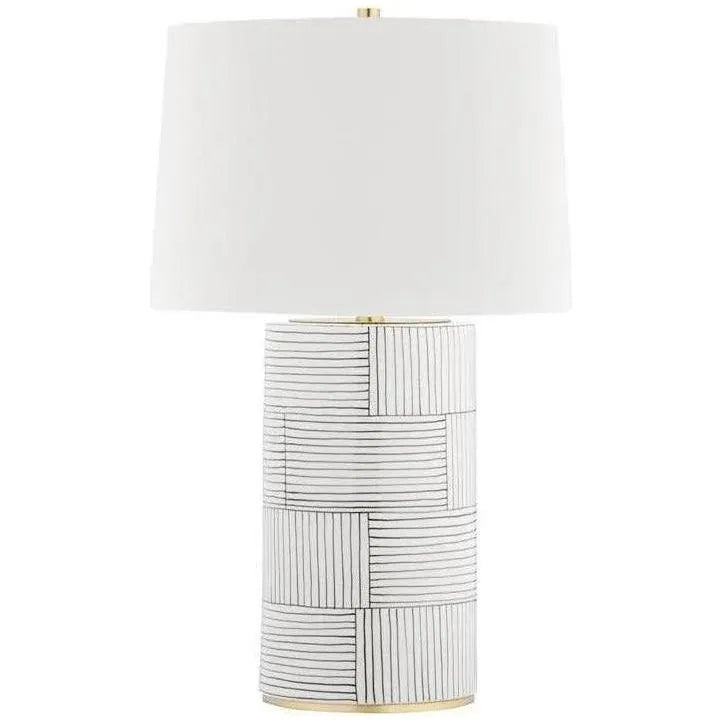 Hudson Valley Lighting - Borneo Table Lamp - L1376-AGB/ST | Montreal Lighting & Hardware