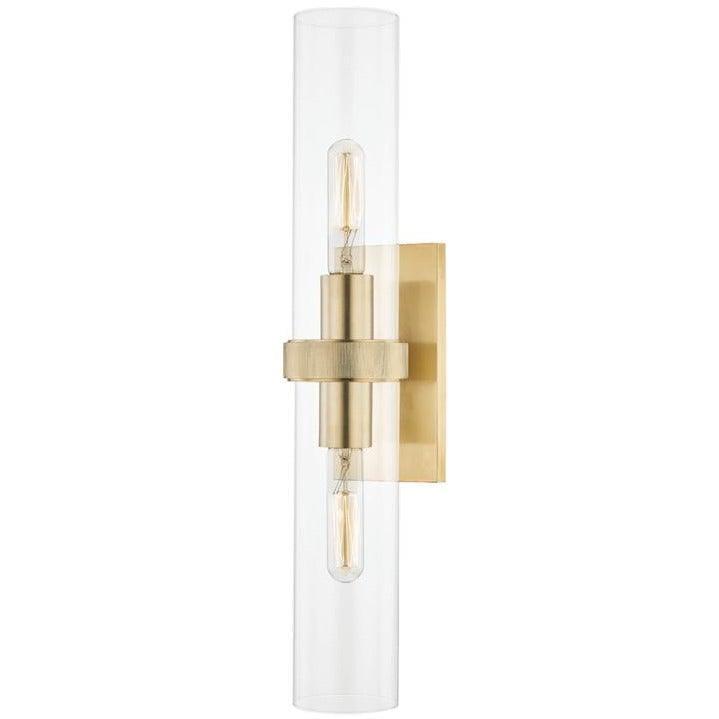Hudson Valley Lighting - Briggs Double Wall Sconce - 5302-AGB | Montreal Lighting & Hardware