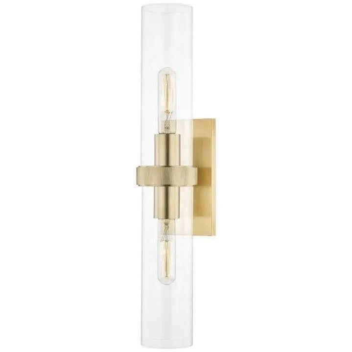 Hudson Valley Lighting - Briggs Double Wall Sconce - 5302-AGB | Montreal Lighting & Hardware