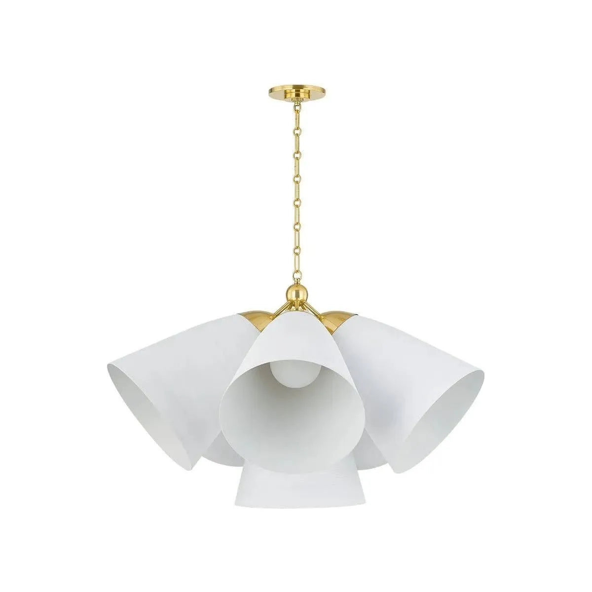 Hudson Valley Lighting - Bronson Chandelier - BKO1502-AGB/WP | Montreal Lighting & Hardware