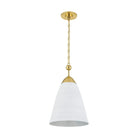 Hudson Valley Lighting - Bronson Pendant - BKO1500-AGB/WP | Montreal Lighting & Hardware