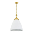 Hudson Valley Lighting - Bronson Pendant - BKO1501-AGB/WP | Montreal Lighting & Hardware