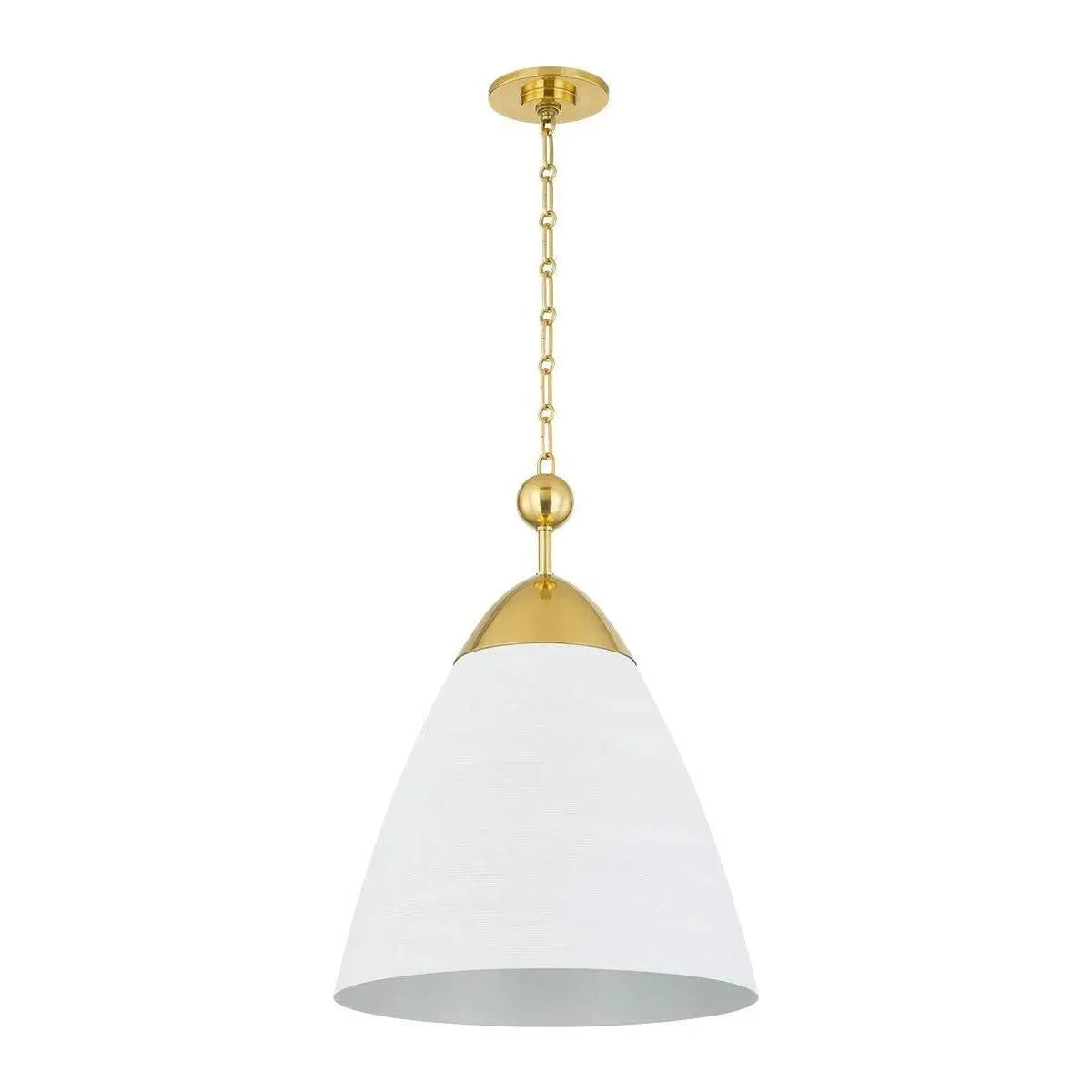 Hudson Valley Lighting - Bronson Pendant - BKO1501-AGB/WP | Montreal Lighting & Hardware