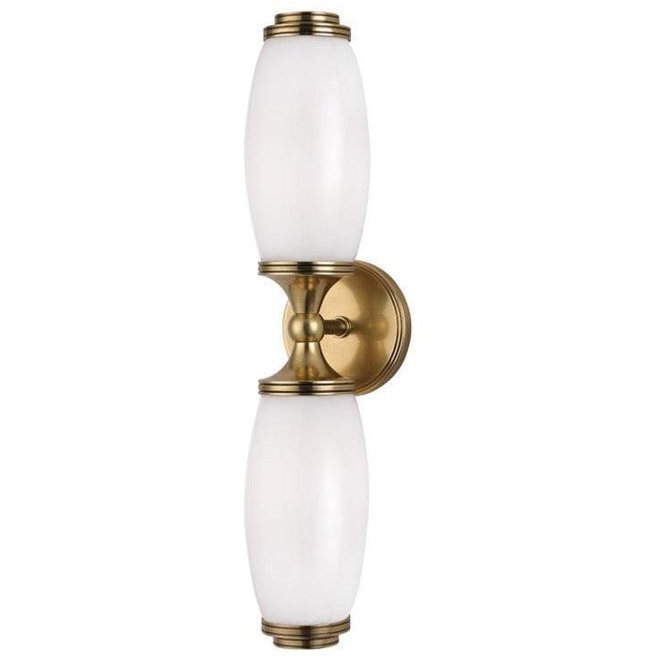 Hudson Valley Lighting - Brooke Double Wall Sconce - 1682-AGB | Montreal Lighting & Hardware