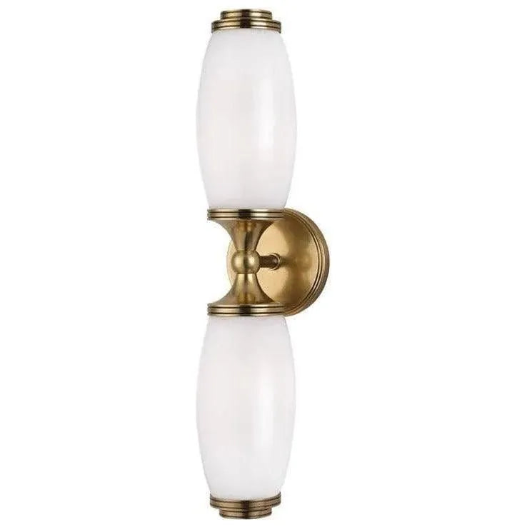 Hudson Valley Lighting - Brooke Double Wall Sconce - 1682-AGB | Montreal Lighting & Hardware