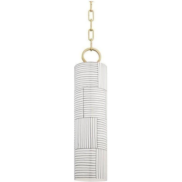 Hudson Valley Lighting - Brookville Pendant - 2384-AGB/ST | Montreal Lighting & Hardware