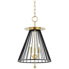 Hudson Valley Lighting - Cagney Lantern - 1014-AGB/BK | Montreal Lighting & Hardware