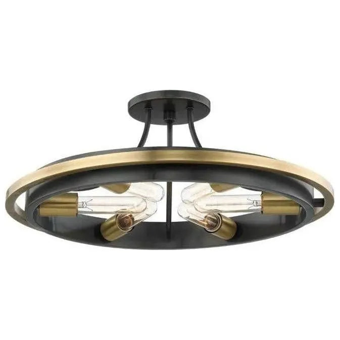 Hudson Valley Lighting - Chambers Flush Mount - 2721-AOB | Montreal Lighting & Hardware