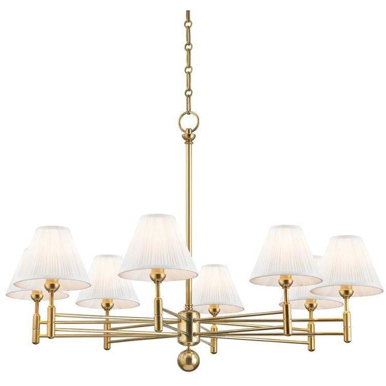 Hudson Valley Lighting - Classic No.1 Chandelier - MDS106-AGB | Montreal Lighting & Hardware