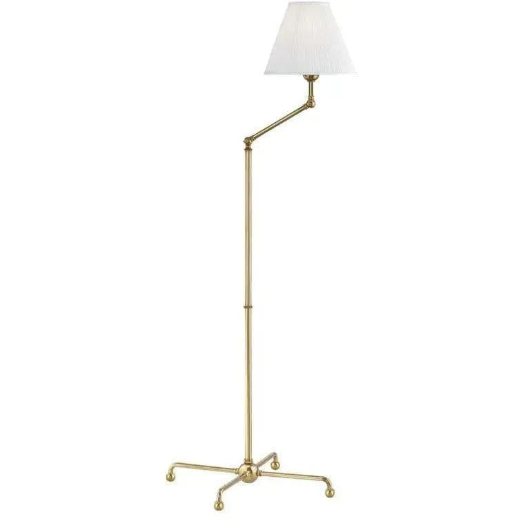 Hudson Valley Lighting - Classic No.1 Floor Lamp - MDSL108-AGB | Montreal Lighting & Hardware