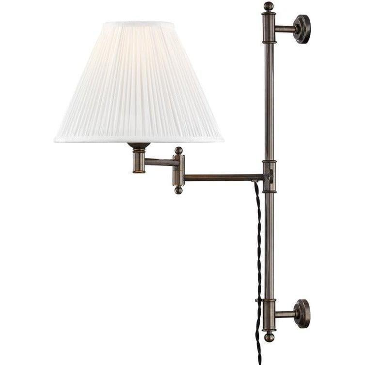 Hudson Valley Lighting - Classic No.1 Tall Wall Swinger - MDS104-DB | Montreal Lighting & Hardware
