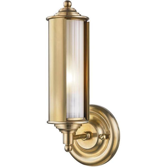 Hudson Valley Lighting - Classic No.1 Wall Sconce - MDS103-AGB | Montreal Lighting & Hardware